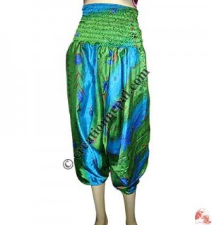 Silk sari ladies half trouser