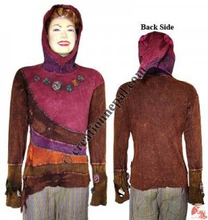 Curved patch joined rib top