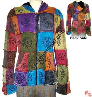 Fleece lining rib cotton jacket