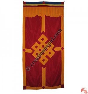 Endless knot design door curtain