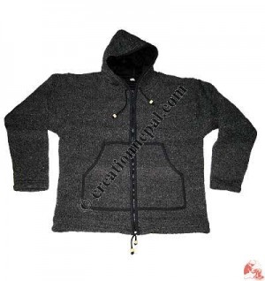 Plain color woolen jacket