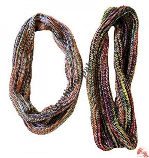 Cotton knitting rolled head band