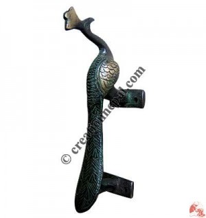 Peacock design small door handle