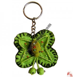 Felt butterfly key-ring