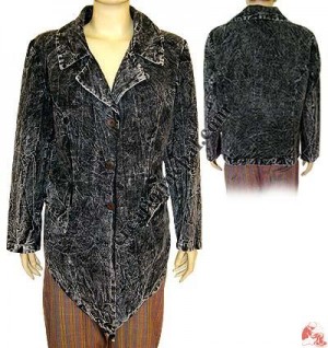 Front swirl shyama cotton ladies coat