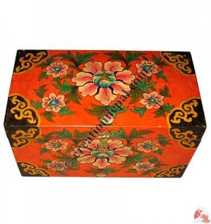 Big size wooden Tibetan painted box