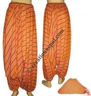 Extra loose cotton stripes suruwal