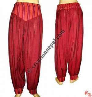 Bottom open cotton loose trouser