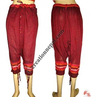 Elastic - string tight cotton quarter trouser