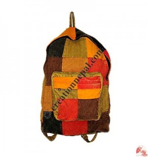 Cotton patch-work school bag