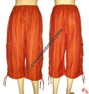 Two-pocket cotton quaoter trouser