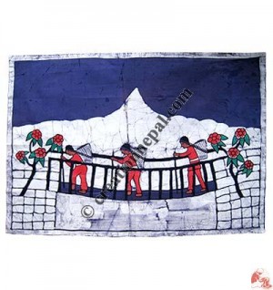 Bridge crossing batik