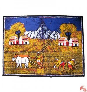 Nepalese mountain culture batik1