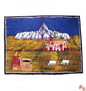 Nepalese mountain culture batik2