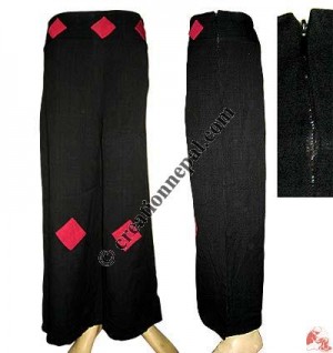 Patch design shyama cotton ladies pant