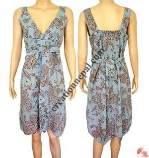 Printed cotton dress