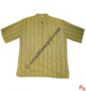 Stripes cotton Kurtha - shirt