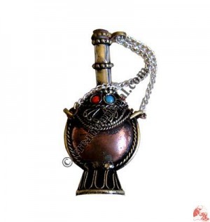 Cupper tiny stand bottle pendant