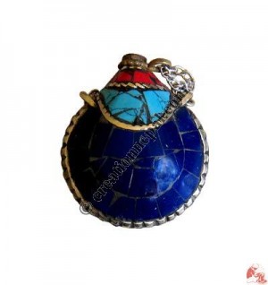 Stone decoration bottle pendant1