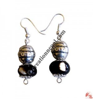 Amber beads ear ring8