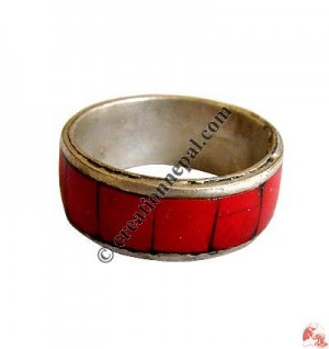 Stone setting white-metal ring3