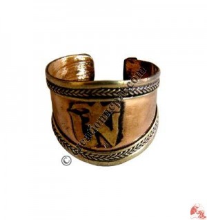 Front widen cupper mantra finger ring1