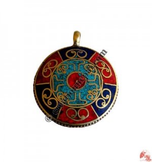 Stone setting white-metal pendant9