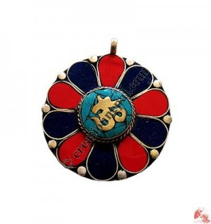 Stone setting flower pendant4