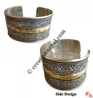 Filigree double bangle