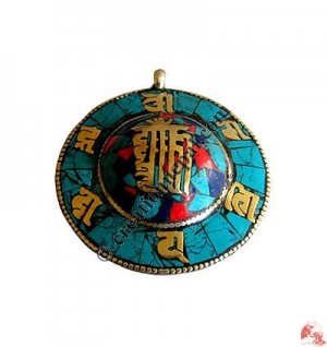 Stone setting filigree pendant1