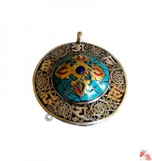 Stone setting filigree pendant3