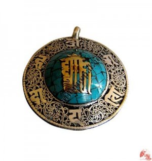 Stone setting filigree pendant6