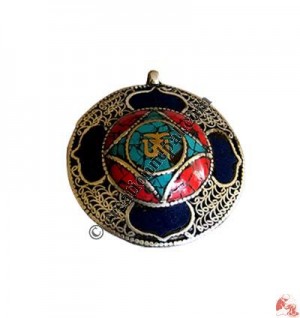 Stone setting filigree pendant7