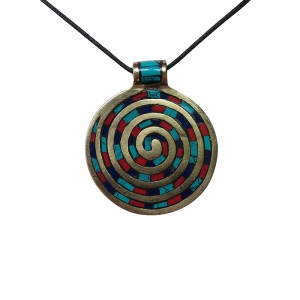 Stone chips setting chakra pendant