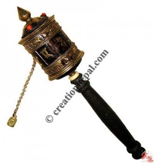Antique looking prayer wheel3