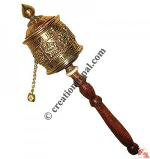 Auspicious signs prayer wheel2