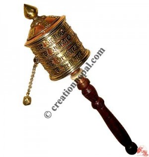 4-step mantra prayer wheel4