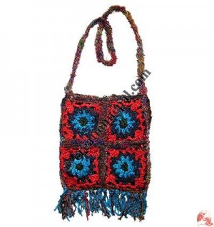 Recycled cotton patch join bag