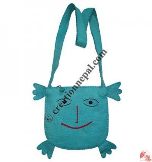 Smiley felt bag