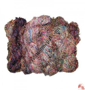 Recycled cotton and silk grade B (packet of 1 kg)