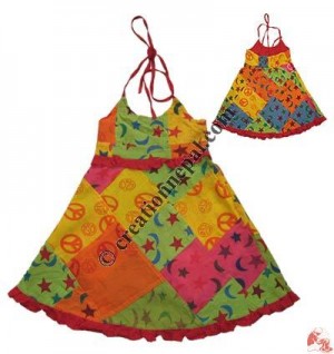 Khaddar patch-work dori dress