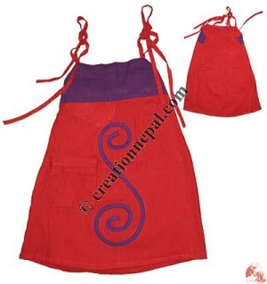 Spiral design khaddar kids dress