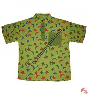 Khaddar printed kids kurtha