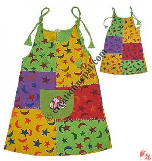 Patch-work shyama kids dress