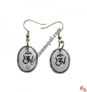 Tibetan OM ear ring