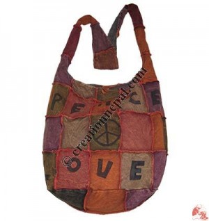 Patch-work rib lama bag