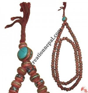 Decorated Japa Mala (Red)