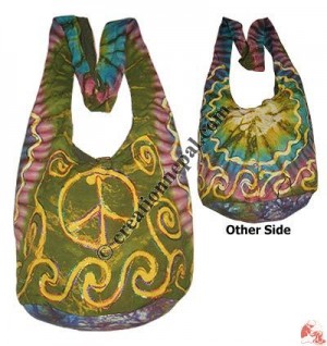 Colorful tie-dye shyama lama bag