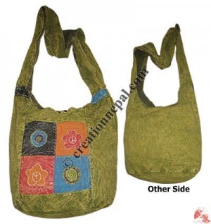 Four patch stone wash shyama bag