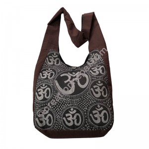 Om print cotton bag
